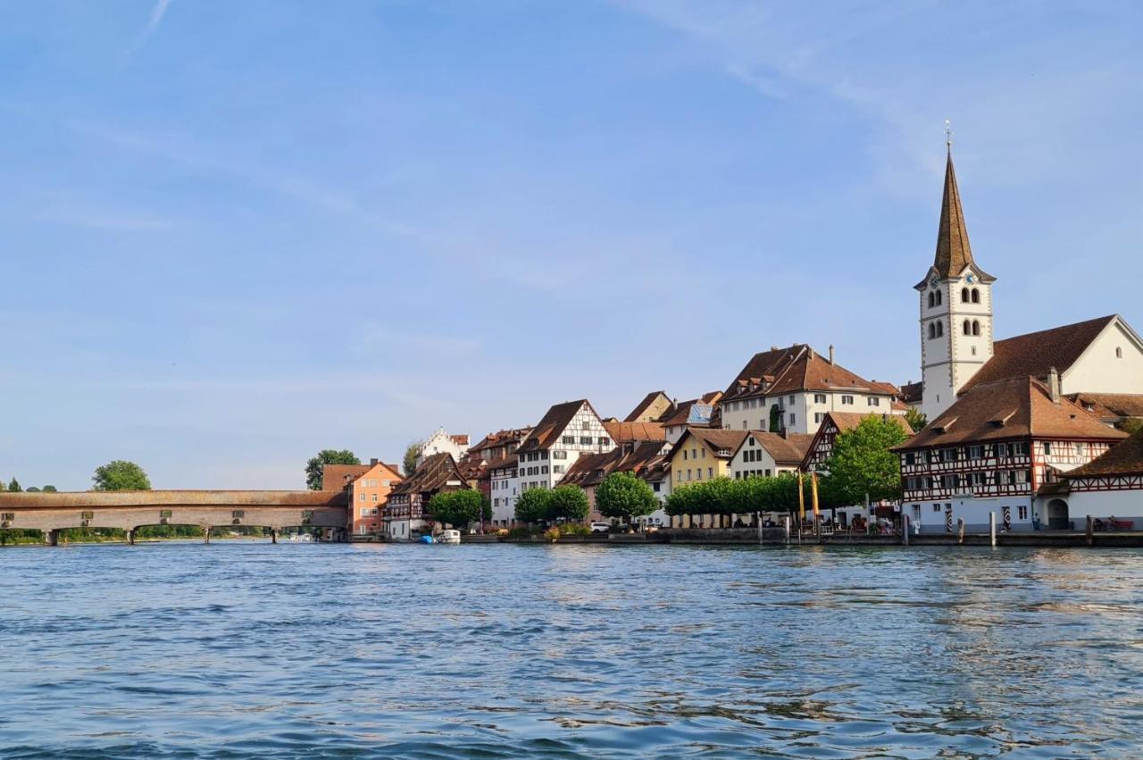 Ferienwohnung Rheinblick In Buesingen -Keine Monteure- Busingen Kültér fotó